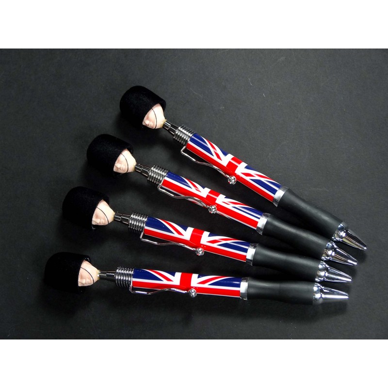 Stationeries Soldier Head Pens (Set of 4) - Collectable London