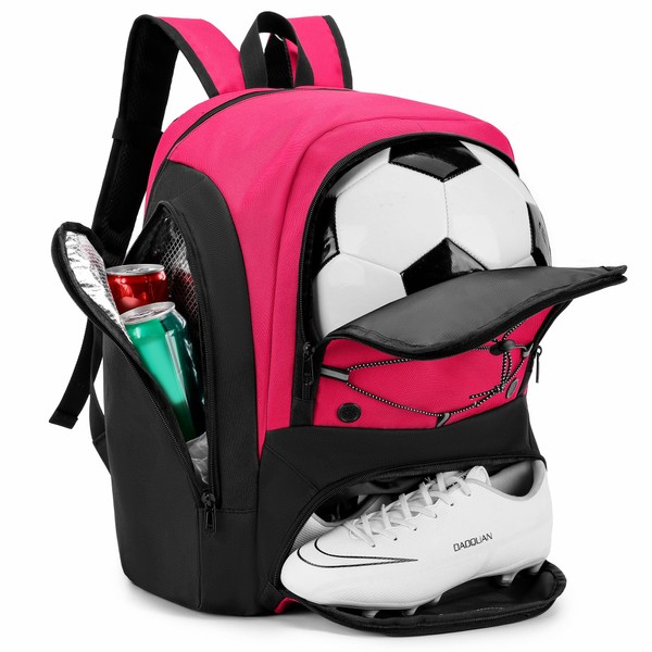 HMLIN OUTOOORS Soccer Backpack with Ball Holder,Youth soccer Bag for