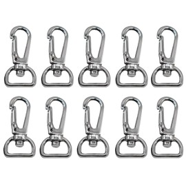 RETON set of 10, 39 mm metal swivel fasteners, bag lobster swivel trigger clips for 13 mm straps, DIY accessories