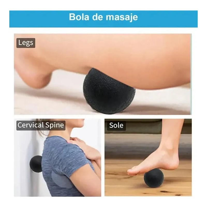 Kit 5 Piezas Recuperación Muscular Foam Roller Masaje