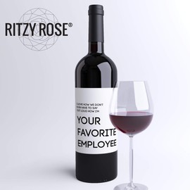 4 Boss Gift Wine Bottle Labels Funny Boss's Present | Best Boss Ever | You're Not A Regular Boss, You're A Cool Boss | From Your Favorite Employee