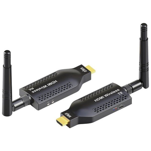 KAGO Wireless HDMI Transmitter and Receiver - HDMI Extender,Plug and