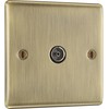 BG Electrical Single Socket For TV or FM Co-Axial Aerial