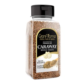 GranAroma 8.3 oz Caraway Seeds, Rich & Nutty, Mild Anise Flavor
