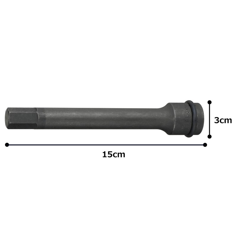 Tone 4AH-14L Long Hexagon Socket for Impact, 1/2-Inch Drive: 0.5