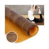 Lumina D Large Thick Yoga Mat Exercise Indoor Floor Mat PVC Wood