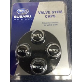 Subaru WRX Logo Tire Valve Stem Caps Set Forester Impreza Legacy Outback STi Genuine All Models