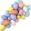 Winlyn 32 Pcs Assorted Faux Foam Easter Eggs Speckled Eggs Decorative Pastel Easter Eggs for DIY Easter Wreath Centerpiece Bowl Basket Fillers Party Favor Gift Spring Home Wedding Table Decor