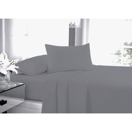 100% Polycotton Bunk Bed Fitted Sheet 2ft 6" (76cmx190cm) Percale Non Iron Easy Care Bottom Sheet RVs | Guest Beds | Caravan Campervan (Gray)