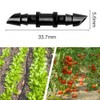 iMopo 70 Pack Drip Irrigation Universal 1/4" Barbed Coupling Fitting,