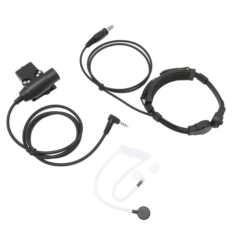 7.1mm Telescopic Throat Microphone Earpiece U94 PTT Suitable for Yaese