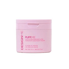 Design.Me PUFF.ME Volumizing Treatment Whip | Lightweight Hair Volumizer Mask with Hyaluronic Acid for Fine & Medium Hair | Adds Volume & Thickness | Strengthens, Detangles & Lifts Roots