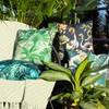 furn. Psychedelic Jungle Cushion Cover, Green