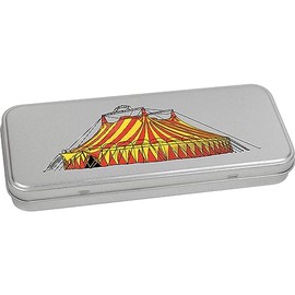 Azeeda 'Circus Tent' Metal Hinged Stationery Tin/Storage Box (TT00212299)
