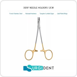 SURGIDENT TC DERF NEEDLE HOLDER 12 CM MEDICAL SURGICAL INSTRUMENTS NEW
