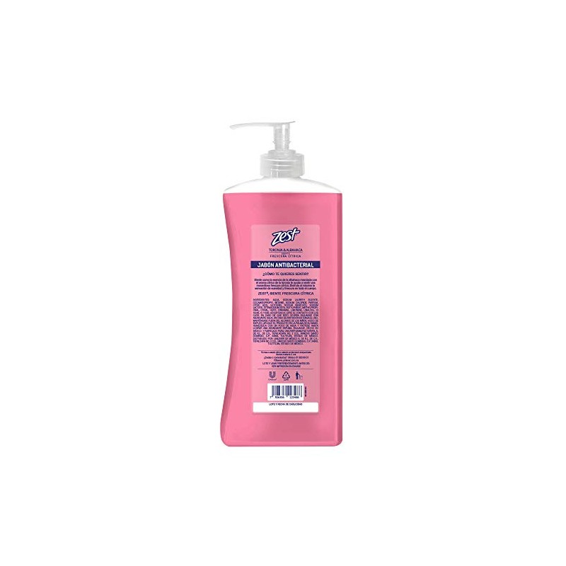 Zest Zest Jabon Liquido Para Manos Toronja y Albahaca 532Ml