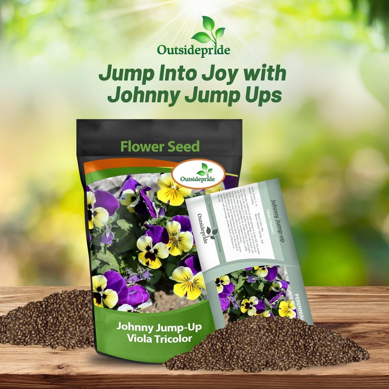 Outsidepride Johnny Jump Up Viola Wild Flower Seeds - 5000