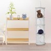 Luckious Hanging Mesh Storage Bag, Collapsible Hanging Mesh Basket Foldable