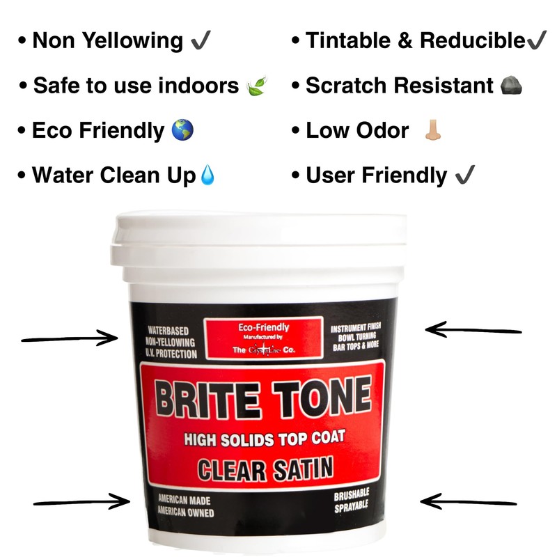 CrystaLac Brite Tone High Solids Polyurethane Instrument Finish 32 oz