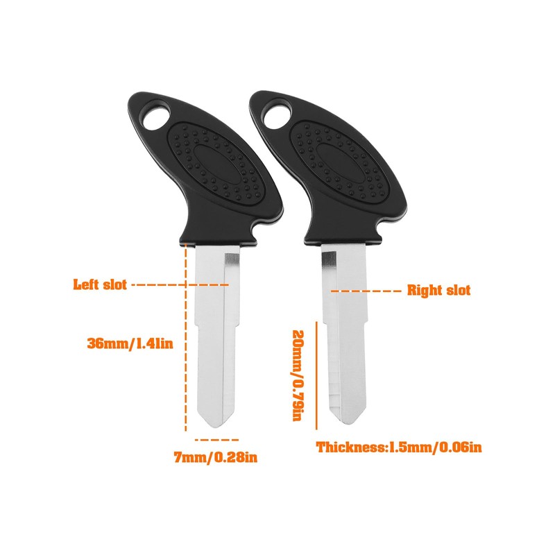 Briny River 4pcs Key Blank Key Replacement Applicable to GY6