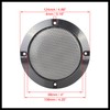 Hihaha 4pcs 4 Inch Metal Glossy Audio Speaker Cover Mesh