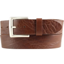 BELTINGER Belt Made of Full Cowhide Leather Distressed Look 4 cm Jeans Belt for Men and Women 40 mm Leather Belt Vintage Look 4 cm, Cognac, antique silver