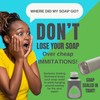 Smilyeez Soap Dispensing Dishwand (Grey) with Ergonomic Handle and 4