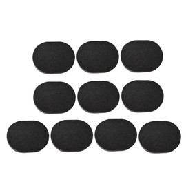 Healeved 10pcs Face Skin Washing Tool Bamboo Charcoal Facial Cleanser Puff for Daily Use
