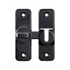 INIRET Black Enhanced Security Flip Latch Lock - Heavy-Duty 90/180