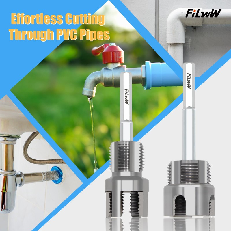 FiLwW Integrated Internal & External Pipe Threading Tool Kit with