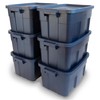 Rubbermaid Roughneck Tote 14 Gal, 6 Pack, Made in USA,