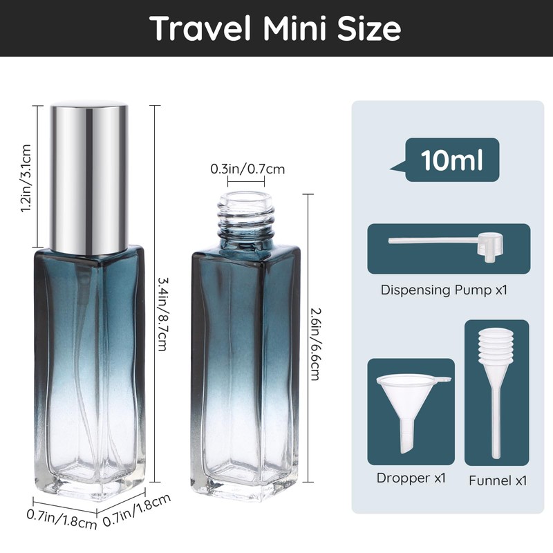 Segbeauty Refillable Perfume Bottle Travel, 5 Set of 10ML Pocket