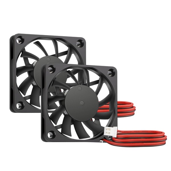 GDSTIME Small Fans 24V DC,Dual 6010 6cm Brushless Mini Cooling