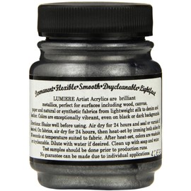 Jacquard Lumiere Metallic Acrylic Paint 2.25 Ounces-Pewter