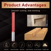 KATUR Long Straight Router Bit, Flush Trim Pattern Router Bit