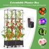 S AFSTAR Raised Garden Bed with Tomato Cage, 67" Planter