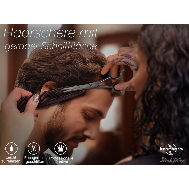 Hairdressing Scissors 5.5 Inch Ice Rustproof Double Sided Micro Teeth