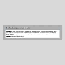 Lysine Lip Balm | 4 Pack | Moisturize & Soften | by Piping Rock