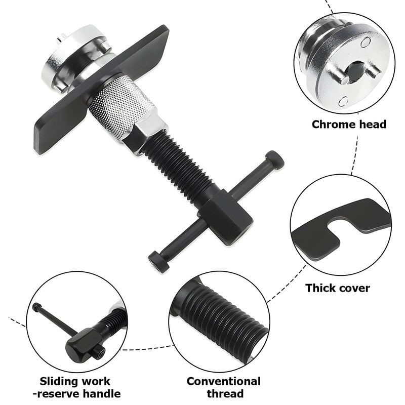 JNNJ Universal Brake Piston Reset, Motorcycle Brake Piston Reset Tool,