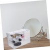 Mobestech Makeup Desk Organizer with Stackable Drawers Transparent Cosmetic Storage