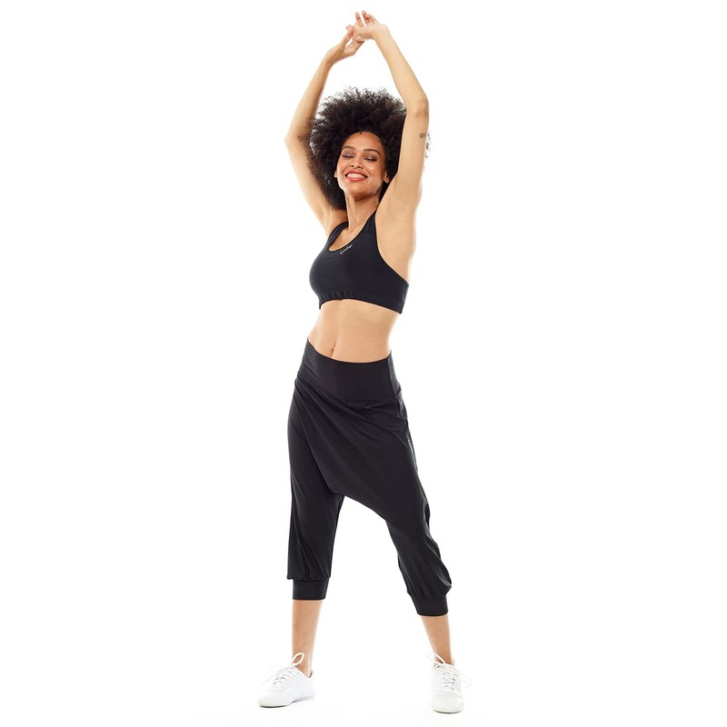 WINSHAPE Women's Fitness Leisure Bustier Functional Sports Bra Sb101 Black