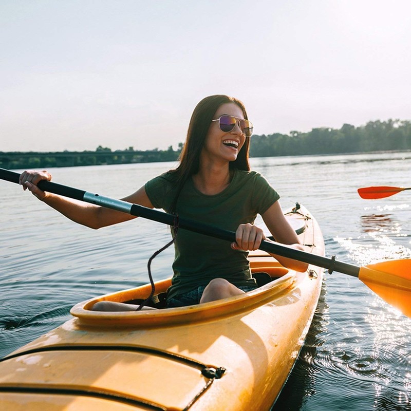 MOOCY Kayak Paddle Leash Kayak Rod Leash, 3-7 ft Stretchable
