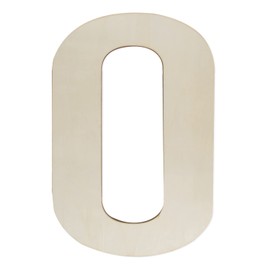 Hongma Wooden Letters 12 Inch, Big Wooden Letter O Shapes Cutouts Blank Unfinished Large Wood Alphabet Letters for DIY Crafts Wall Decor Painting Wedding Birthday Party Decoration Room Home Decorations