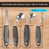 Weighted Adaptive Utensils, 4 Pcs Adaptive Utensils for Hand Tremors
