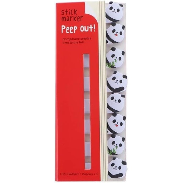 Panda 120 Sheets Cute Animals Self-Stick Notes,Cartoon Animal Pattern Sticky