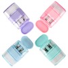 4 PCS Manual Pencil Sharpener with Eraser, Double Hole Multicolored