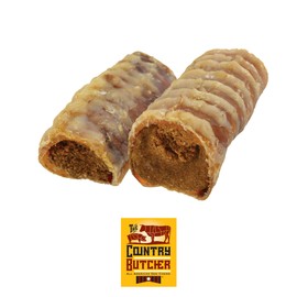 The Country Butcher Filled Beef Trachea Dog Chew Treats, Made in USA, Peanut Butter & Chicken N Rice Variety, Natural Source of Glucosamine & Chondroitin for Joint Health, Rawhide Free, 10 Count