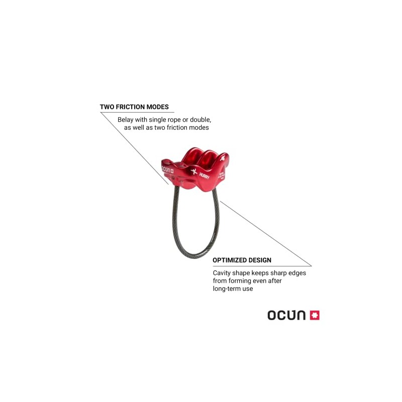 Ocun Hurry Rock Climbing Gear Ascender and Rappelling Descender Belay