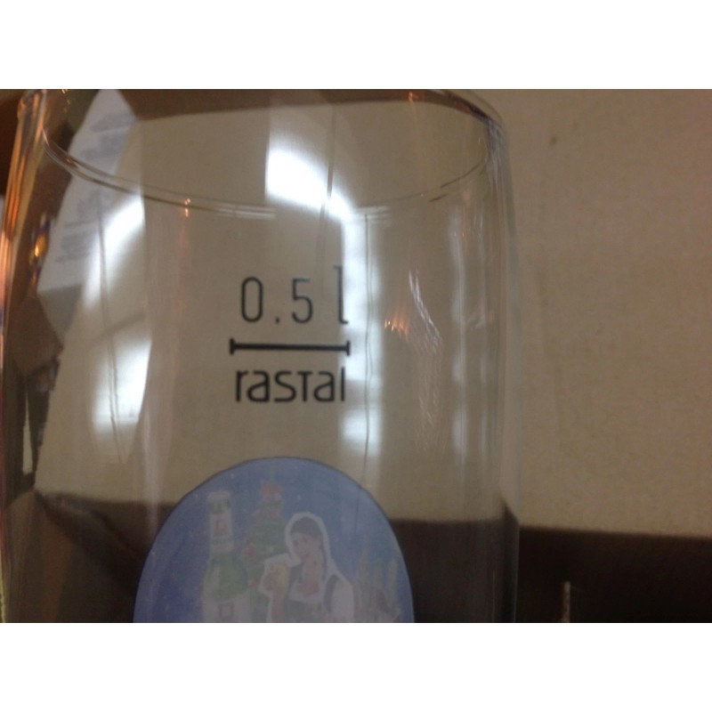 rastal New Rastal Spaten 0.5 Liter Beer Glass Lot of