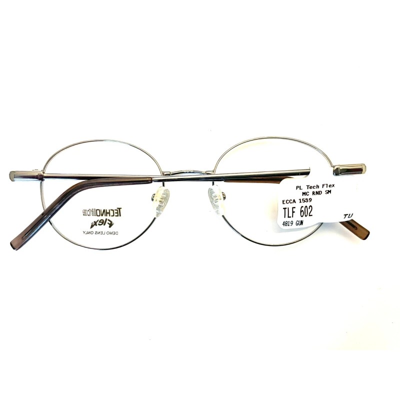 Technolite Flex Eyeglasses Frames TLF 602 GM Gunmetal Gray 48-19-140